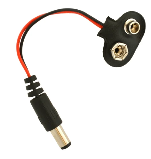 9V Battery Snap with DC Jack